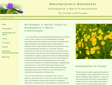 Tablet Screenshot of naturheilpraxis-badstuebner.de
